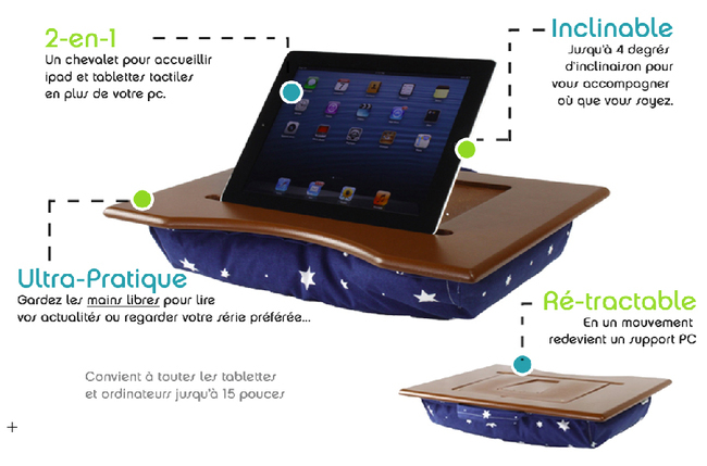 PadTopper, le support iPad pour canapé et lit - Ere Numérique