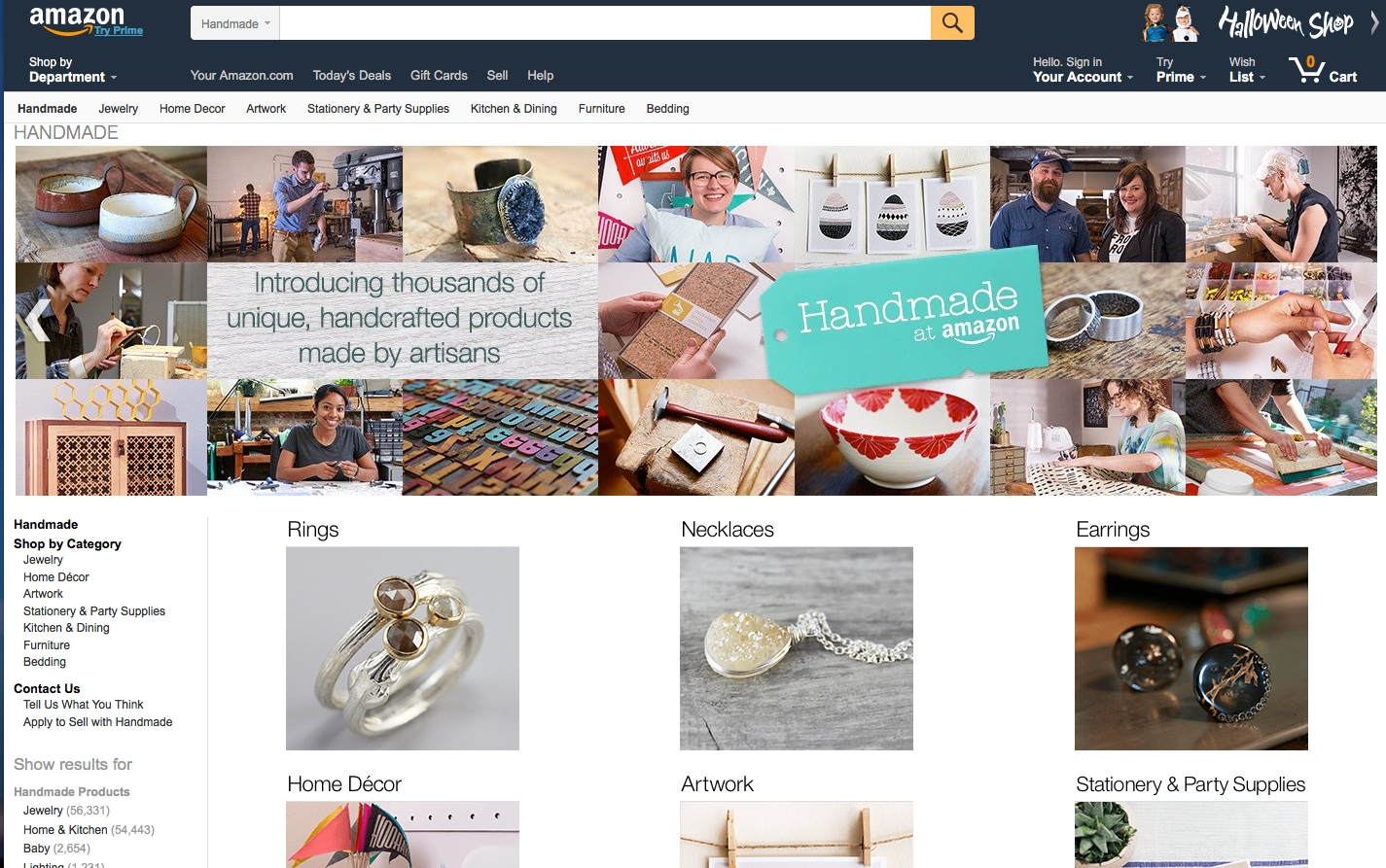 amazon handmade