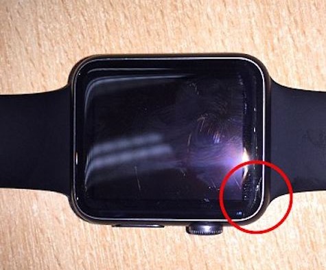 Apple Watch fissurée