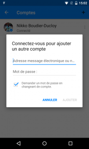 messenger compte