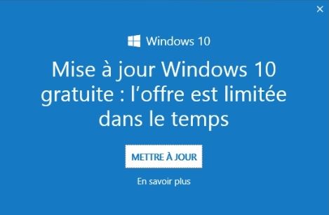 windows 10 publicité