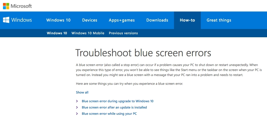 windows bsod windows bsod