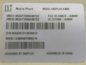 FCC OnePlus 3