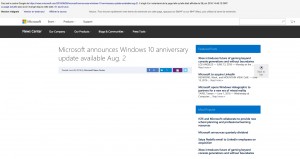 windows anniversary update