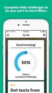 screen hillary 2016 2 169x300 - Hillary Clinton a développé un jeu mobile pour sa campagne