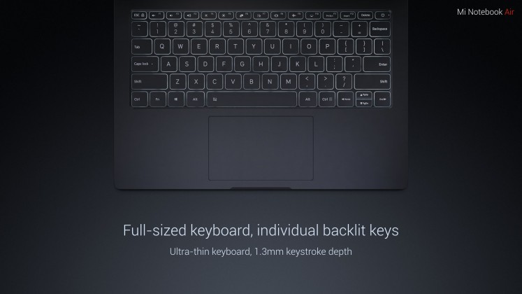 xiaomi clavier 747x420 - Un Notebook de Xiaomi compte bien concurrencer Apple