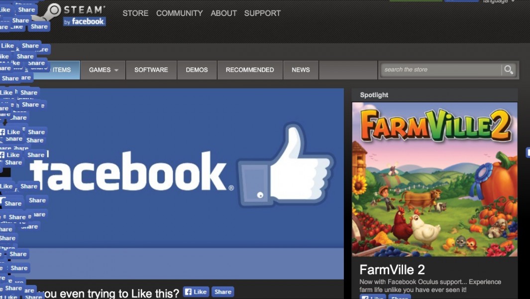 facebook steam