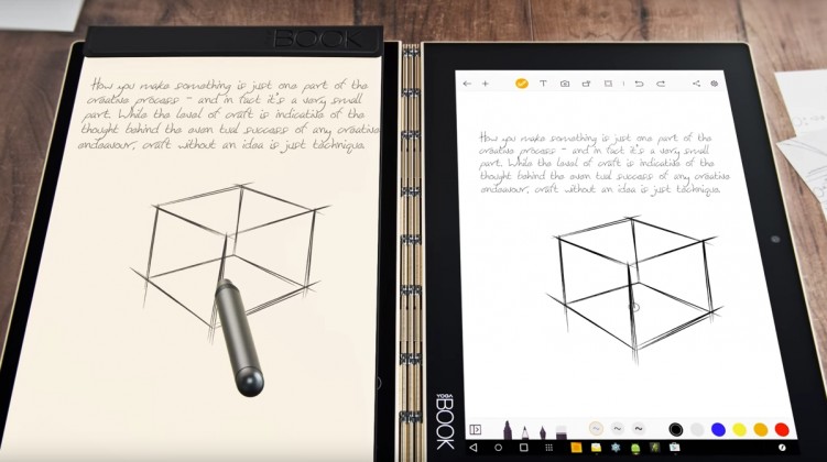 yoga book 02 751x420 - Lenovo innove avec le Yoga Book présenté à l'IFA