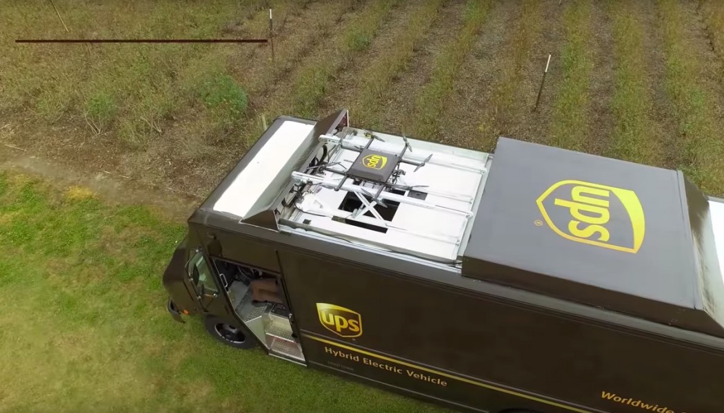 ups drone camion