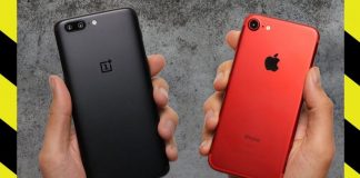 Drop Test OnePlus 5 vs iPhone 7