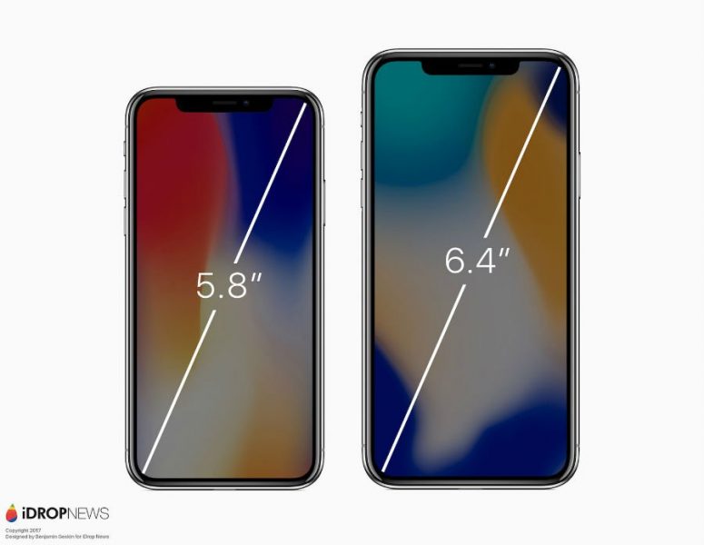 iPhone X vs iPhone X Plus concept