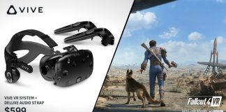 Black Friday 2017 bundle HTC Vive Fallout VR casque VR Deluxe Audio Strap