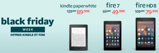 Kindle Paperwhite Fire 7 Fire HD 8 Black Friday 2017 Amazon
