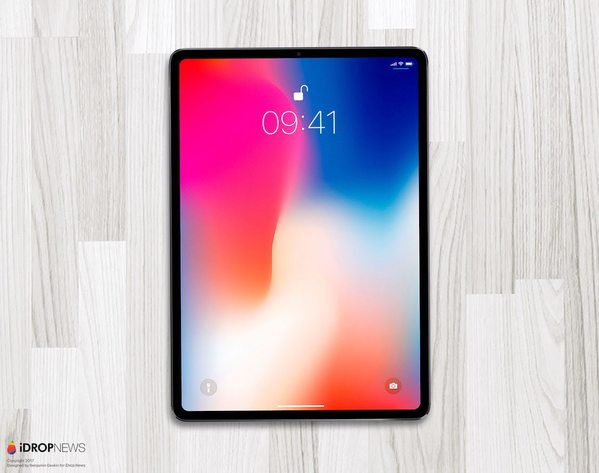 iPad X concept tablette Apple iPhone X Face ID