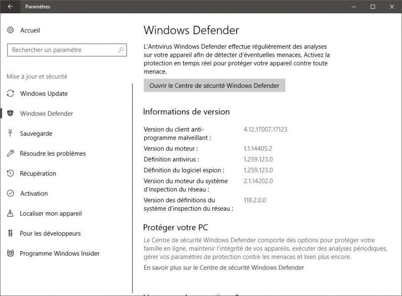 windows defender