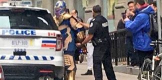 Thanos arrêté par la police