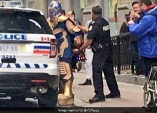 Thanos arrêté par la police