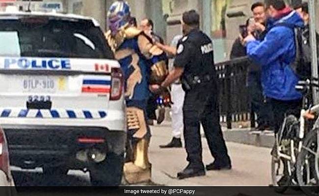 Thanos rencontre quelques problèmes Avengers Infinity War : la police de Toronto a finalement pu arrêter Thanos