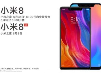 Xiaomi Mi 8 et Mi 8 SE Slashleaks