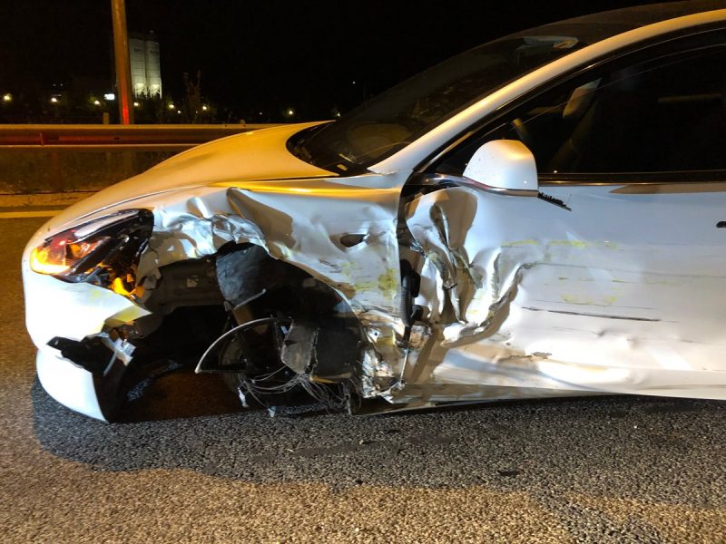Nouvel accident d'une Tesla avec un Model 3 et l'Autopilot en question