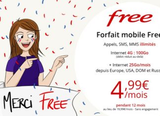 Forfait Free Mobile en promotion