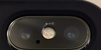 Des capteurs photo d'iPhone X se fissurent