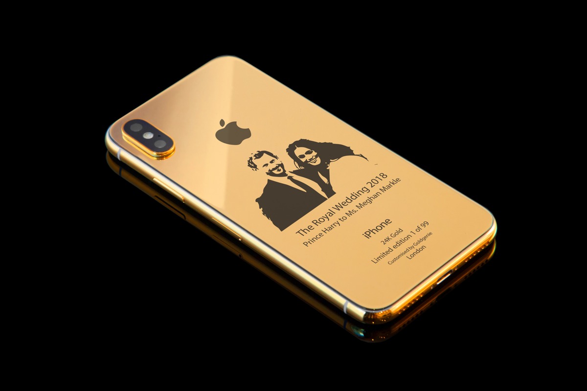 Un iPhone X en or pour le mariage royal anglais Un iPhone X en or pour le mariage royal anglais