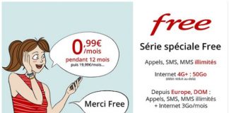 Forfait Free Mobile 50 Go Vente Privee