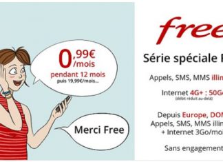 Forfait Free Mobile 50 Go Vente Privee