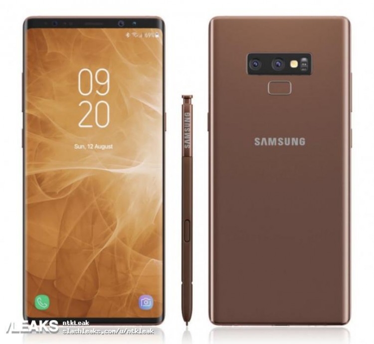 Samsung Galaxy Note 9 Le Samsung Galaxy Note 9 apparaît dans de nouveaux rendus !