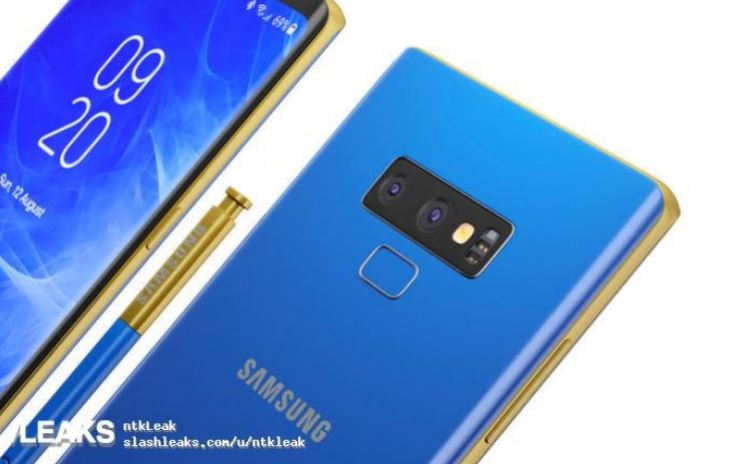 Slashleaks partage des rendus du Samsung Galaxy Note 9 Le Samsung Galaxy Note 9 apparaît dans de nouveaux rendus !