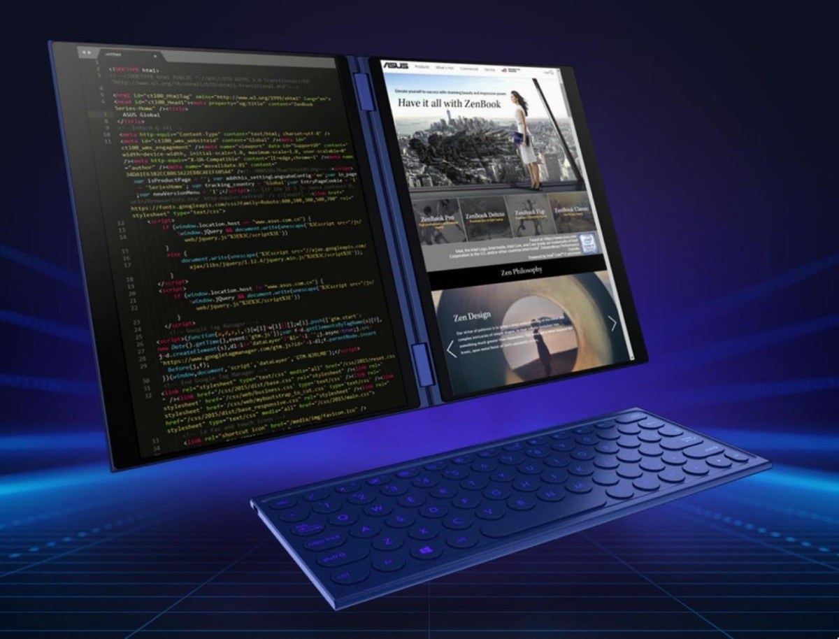 Deux écrans pour l'Asus "Project Precog" Asus dévoile un prototype de PC portable à deux écrans