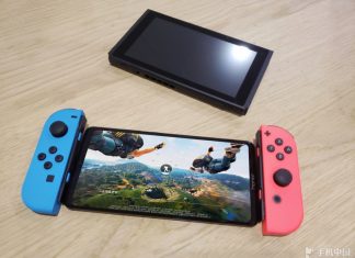 Le Honor 10 prend la pose à côté de la Nintendo Switch