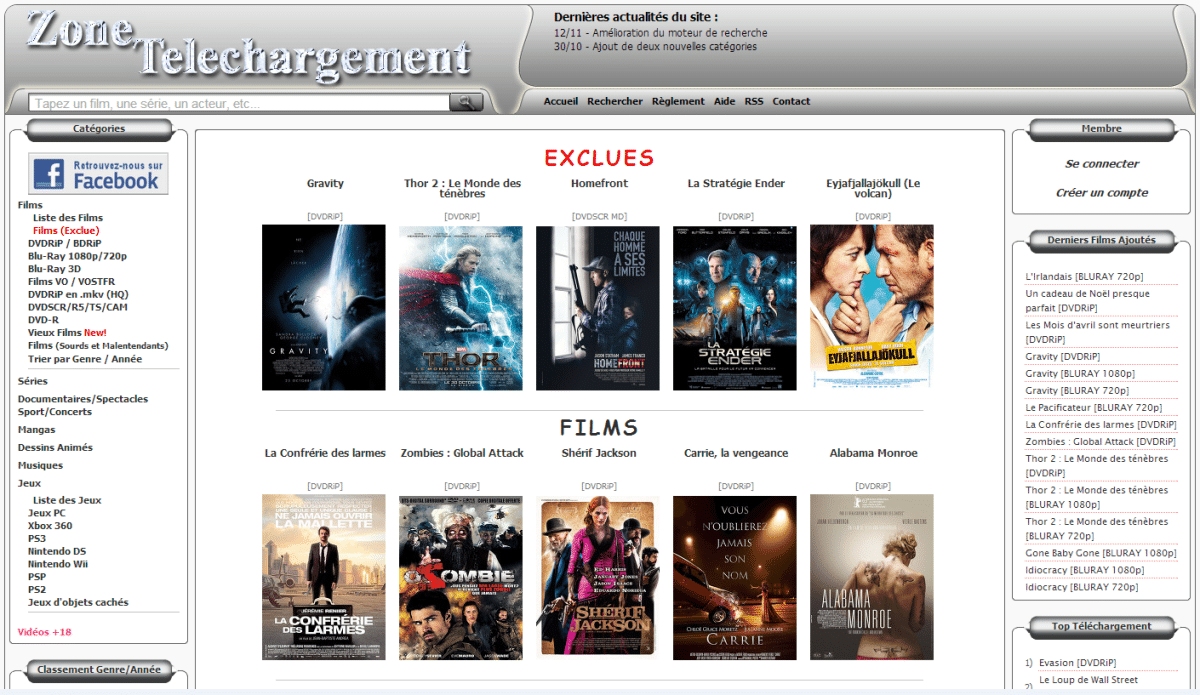 Le site Zone Téléchargement en guerre contre ses clones Zone téléchargement : le site de streaming et ses clones