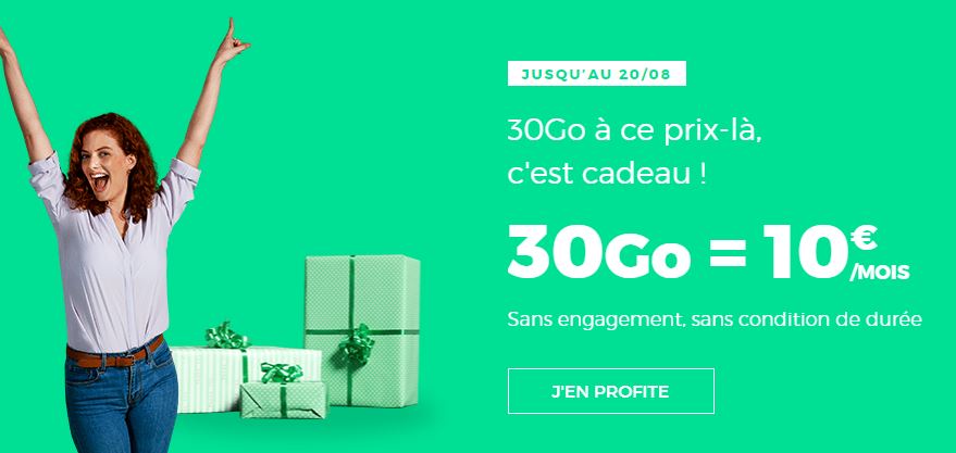 Profitez dès maintenant du forfait 30 Go ou du forfait 60 Go de RED by SFR ! Les forfaits RED 30 et 60 Go à 10 et 15 euros jouent les prolongations !