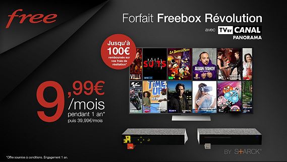 La Freebox Revolution est à moins de 10 euros sur Vente Privée Vente Privée : la Freebox Revolution avec TV by Canal passe à 9.99 euros !