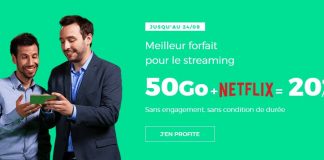 RED by SFR propose un forfait 50 Go avec Netflix