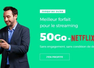 RED by SFR propose un forfait 50 Go avec Netflix