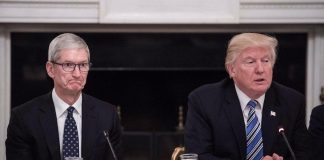 Tim Cook et Donald Trump