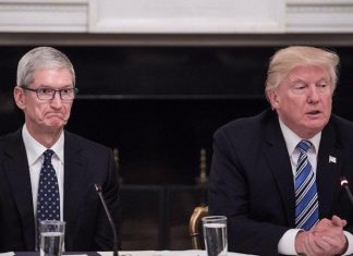 Tim Cook et Donald Trump