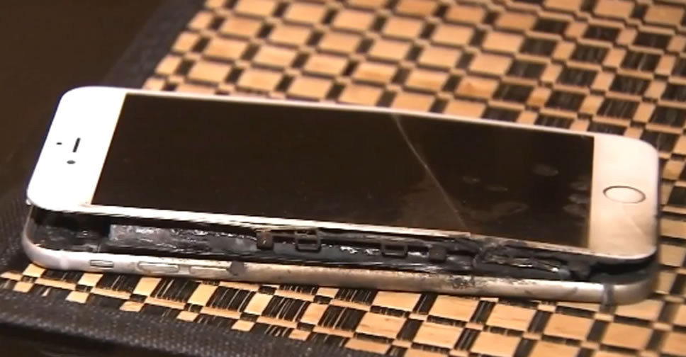 un iPhone 6 explose dans une voiture à cause de sa batterie