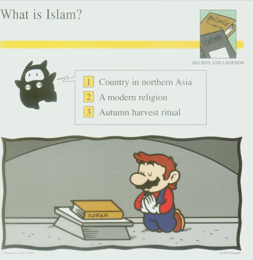 Mario et l'Islam-Source ResetEra Un produit nous révèle la probable religion de Mario