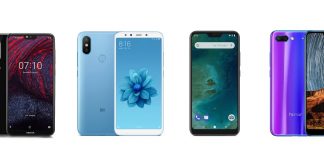 Nokia X6, Xiaomi Mi A2, Mi A2 Lite et Honor 10