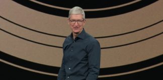 Tim Cook lors de la Keynote 2018 Apple