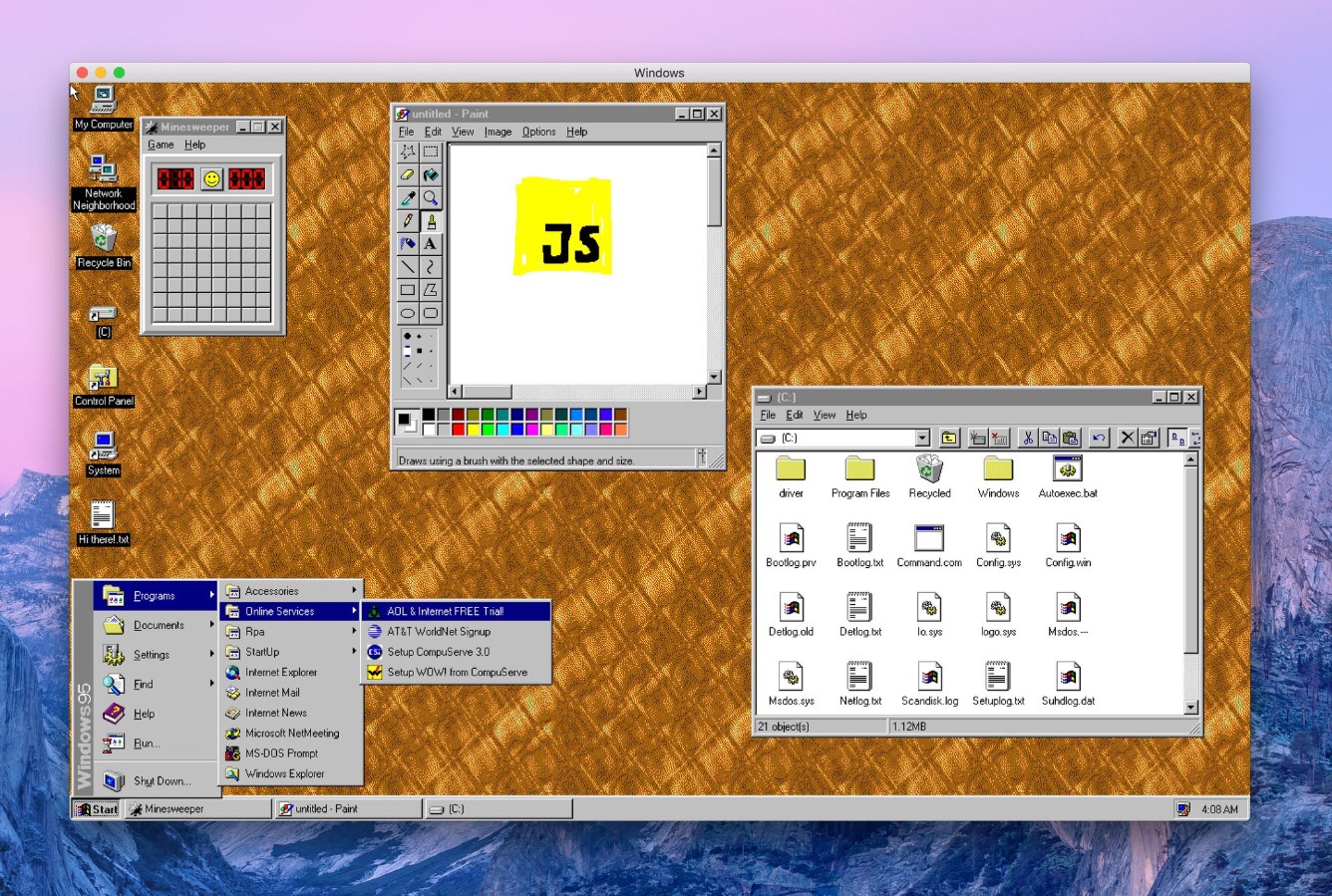 Windows 95 Windows 95 est de retour sur vos appareils