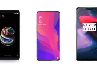 Les Xiaomi Redmi Note 5, Oppo Find X et OnePlus 6