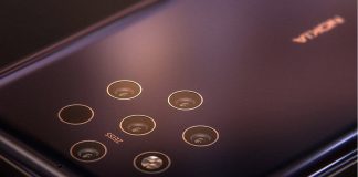 Un rendu du Nokia 9 et de ses 5 capteurs photo