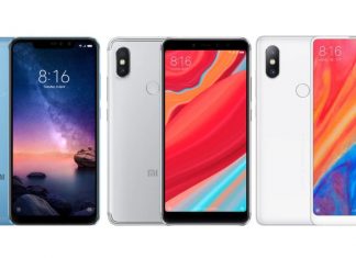 Xiaomi Redmi Note 6 Pro, Redmi S2 et Mi Mix 2S