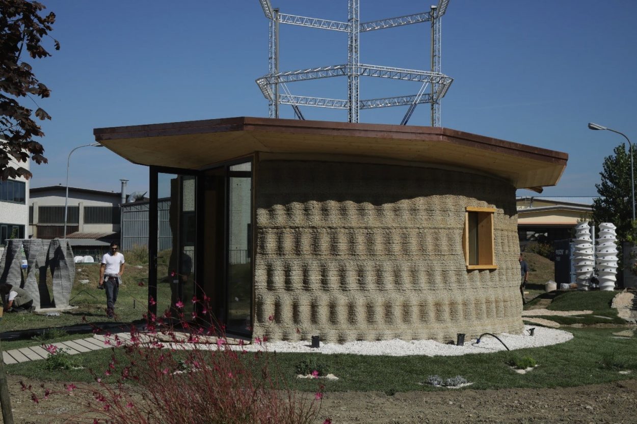 Une maison imprimée en 3D par Wasp Une maison imprimée en 3D par Wasp