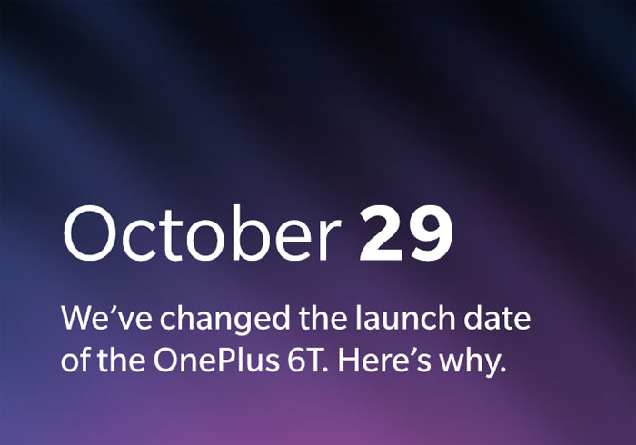 Présentation du OnePlus 6T avancée le 29 octobre